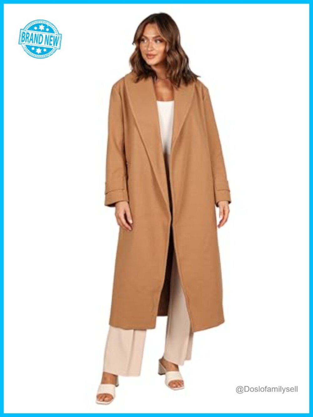 Petal & Pup Emersyn Tie Front Longline Coat